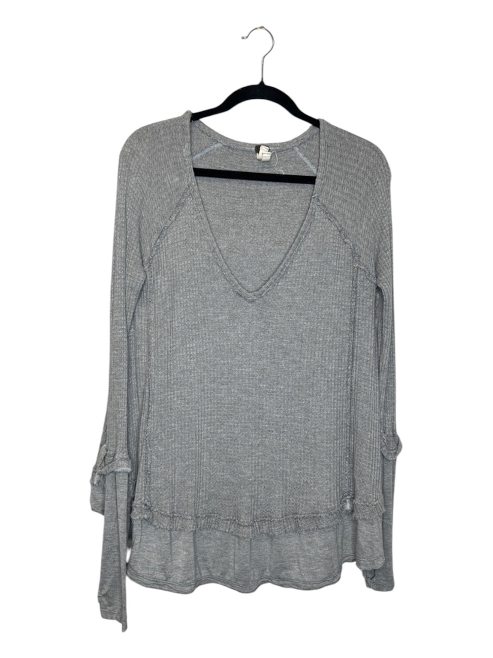 We the Free Laguna Thermal Long Sleeve Gray Top size XS